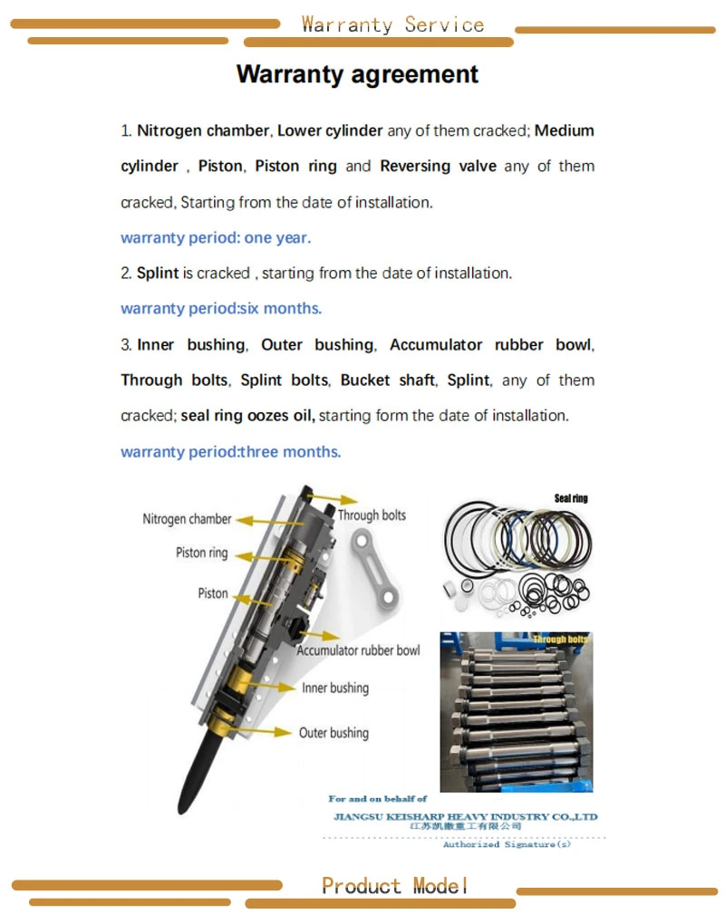 Sb81 Sb50 Side Type Promove Fine Rock Excavator Rock Moil Line Hydraulic Hammer Breaker for 11 16 Ton Excavator