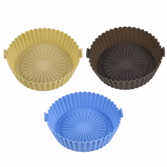 Fodera per friggitrice ad aria riutilizzabile multifunzionale per uso alimentare Accessori per forno per friggitrice ad aria in silicone facile da pulire